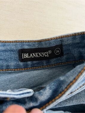 Blank NYC Light Blue Denim Shorts - Distressed Casual